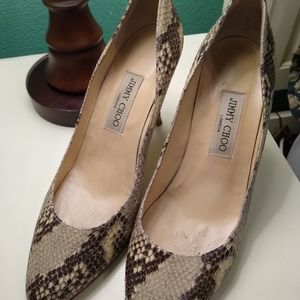 Jimmy Choo snakeskin heels